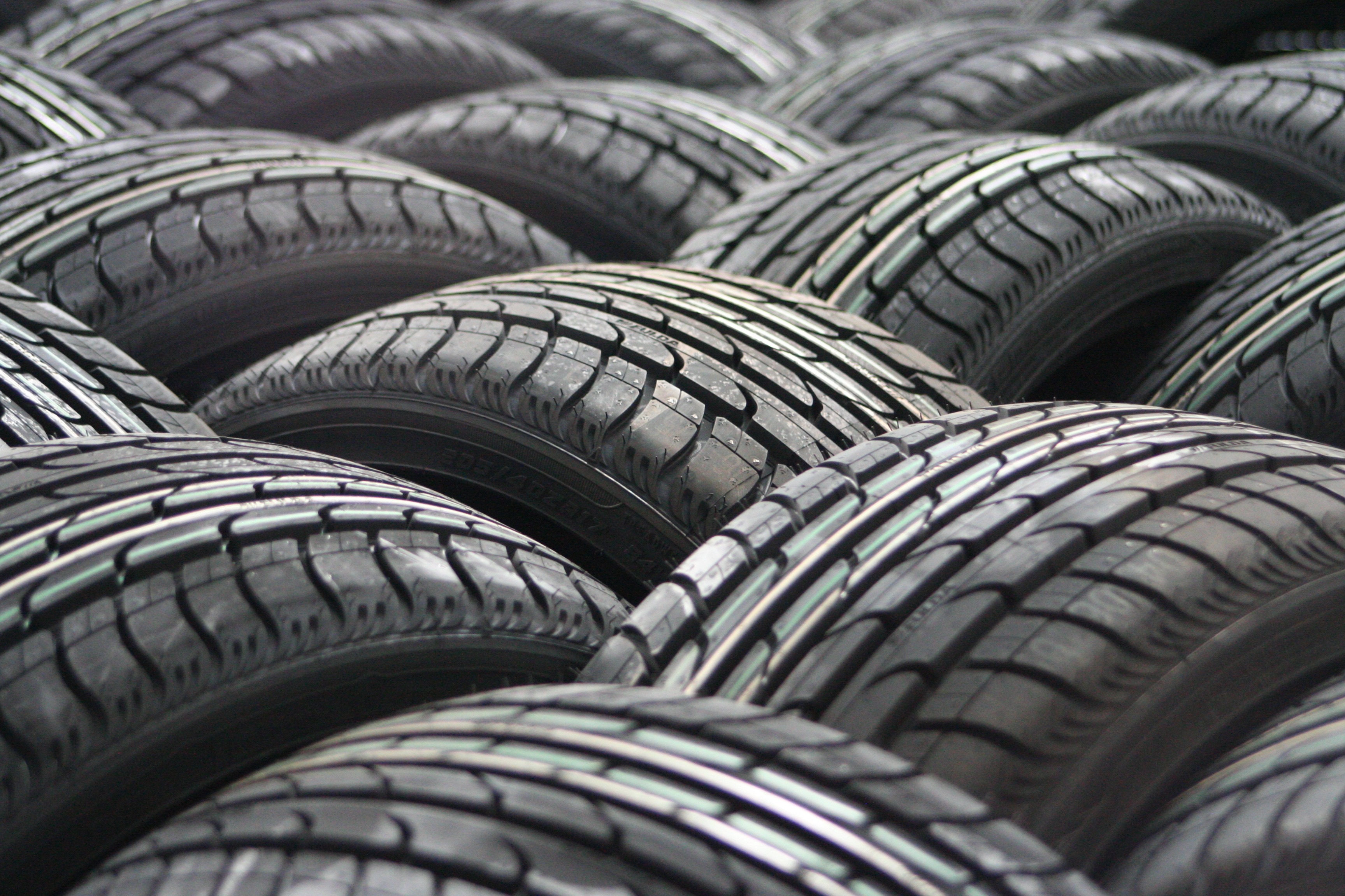 Tyre Stack in Warehouse